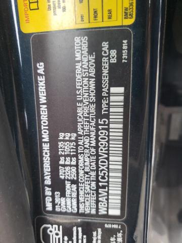 WBAVL1C5XDVR90915 - 2013 BMW X1 XDRIVE28I BLUE photo 13