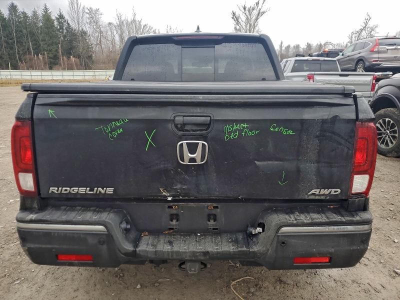 5FPYK3F73JB010566 - 2018 HONDA RIDGELINE RTL Noir photo 6