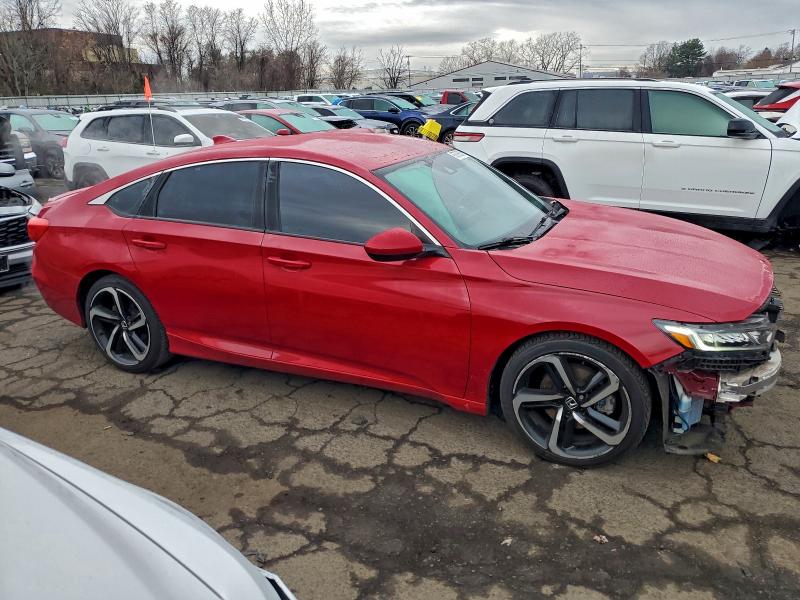 1HGCV1F33JA094572 - 2018 HONDA ACCORD SPORT Rouge photo 4