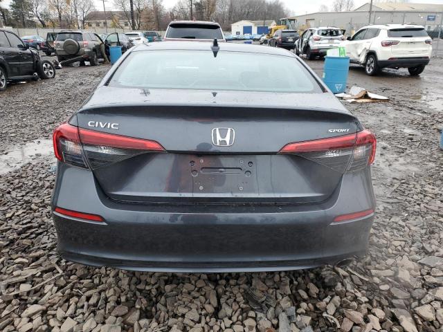 2HGFE2F55NH548154 - 2022 HONDA CIVIC SPORT CHARCOAL photo 6