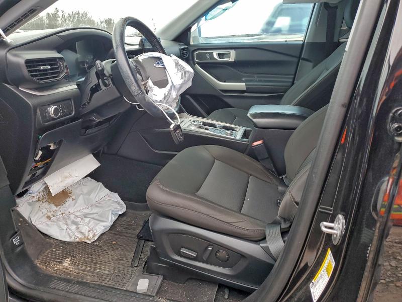 1FMSK8DH0NGA13469 - 2022 FORD EXPLORER XLT BLACK photo 7
