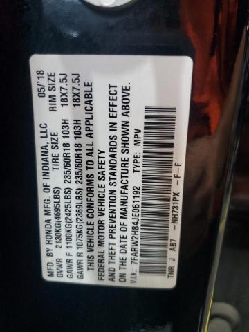 7FARW2H84JE061192 - 2018 HONDA CR-V EXL Черный фото 13