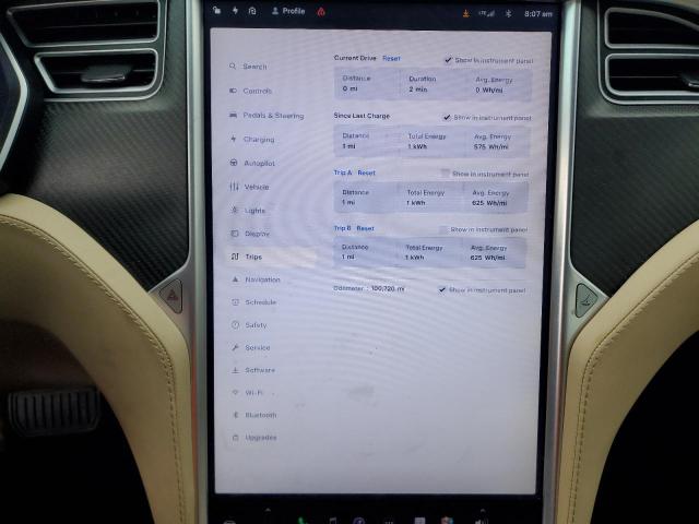 5YJSA1E10HF197326 - 2017 TESLA MODEL S BLACK photo 9