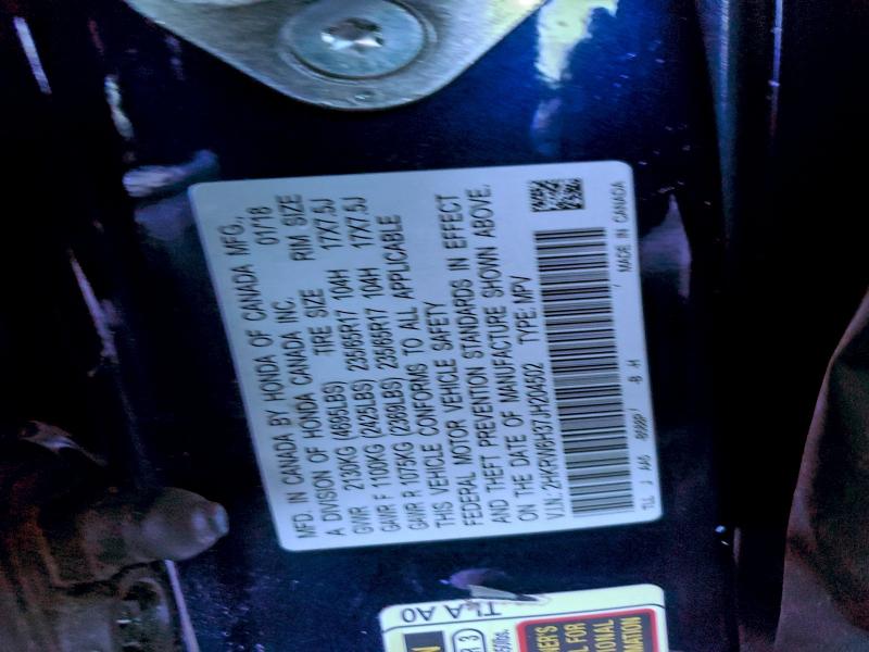 2HKRW6H37JH204502 - 2018 HONDA CR-V LX Blau Foto 13