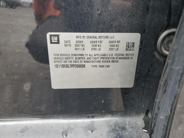 1G11D5SL7FF309038 - 2015 CHEVROLET MALIBU 2LT 黑色 照片 13