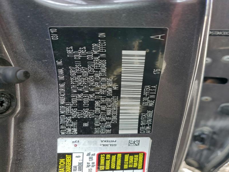 5TDKK3DC9BS024922 - 2011 TOYOTA SIENNA LE 银色 照片 13