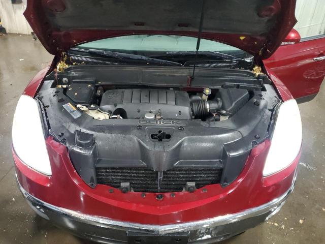 5GAKVBED7BJ276806 - 2011 BUICK ENCLAVE CXL RED photo 12
