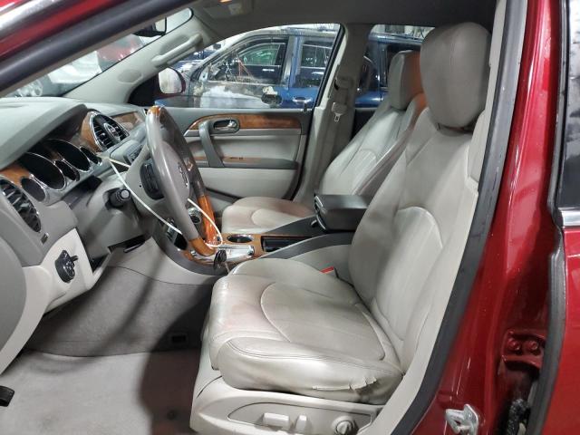 5GAKVBED7BJ276806 - 2011 BUICK ENCLAVE CXL RED photo 7