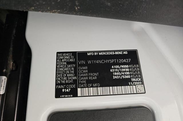 W1Y4NCHY5PT120427 - 2023 MERCEDES-BENZ SPRINTER 2500 თეთრი ფოტო 10