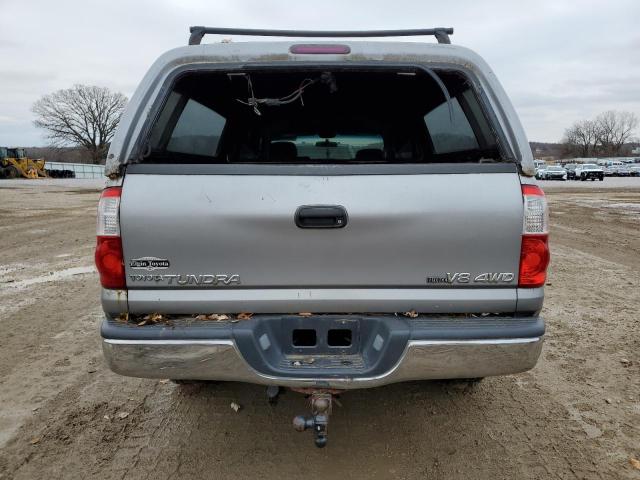 5TBDT44194S447425 - 2004 TOYOTA TUNDRA DOUBLE CAB SR5 SILVER photo 6