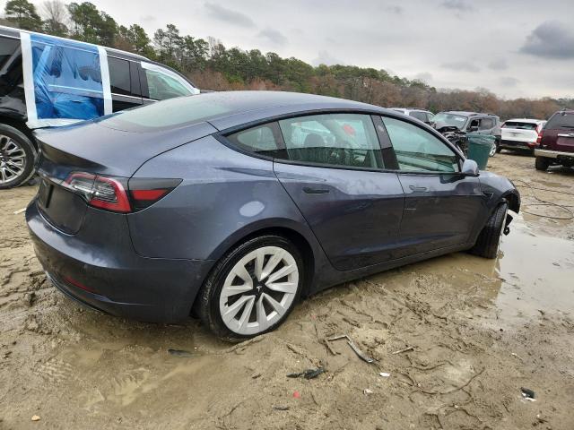 5YJ3E1EA5NF369709 - 2022 TESLA MODEL 3 Մոխրագույն լուսանկար 3