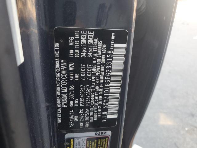 5XYZTDLB6FG233158 - 2015 HYUNDAI SANTA FE S SILVER photo 12