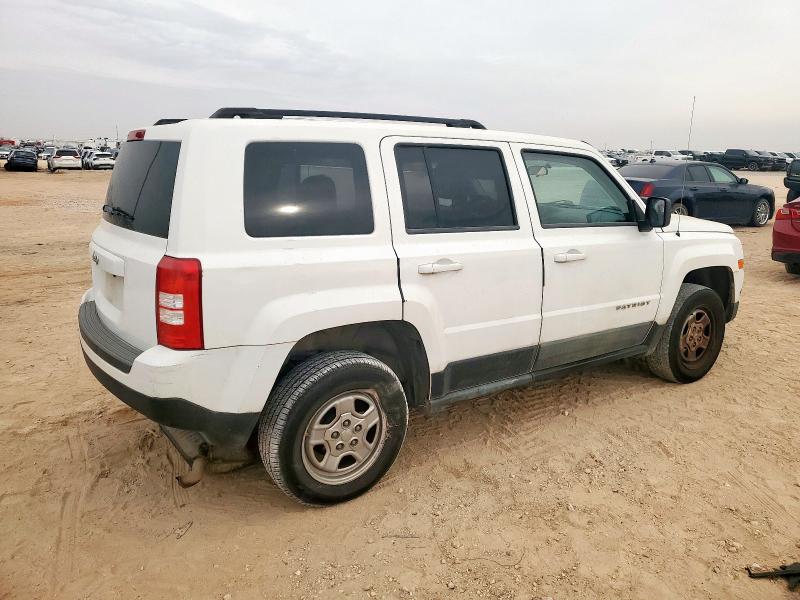 1C4NJRBB8CD521020 - 2012 JEEP PATRIOT SPORT თეთრი ფოტო 3