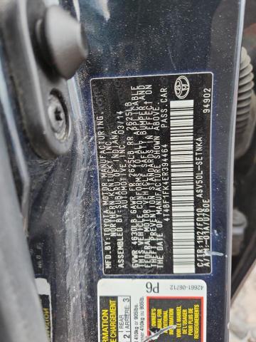 4T4BF1FK4ER394464 - 2014 TOYOTA CAMRY L 石墨色 照片 12