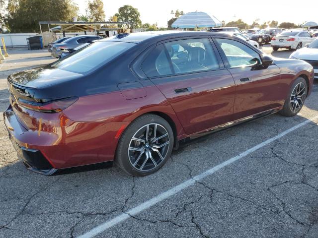 WBY53EJ06PCN85571 - 2023 BMW I7 XDRIVE60 勃艮第红 照片 3