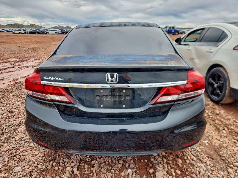 2HGFB2F58FH512209 - 2015 HONDA CIVIC LX Siyah fotoğraf 6