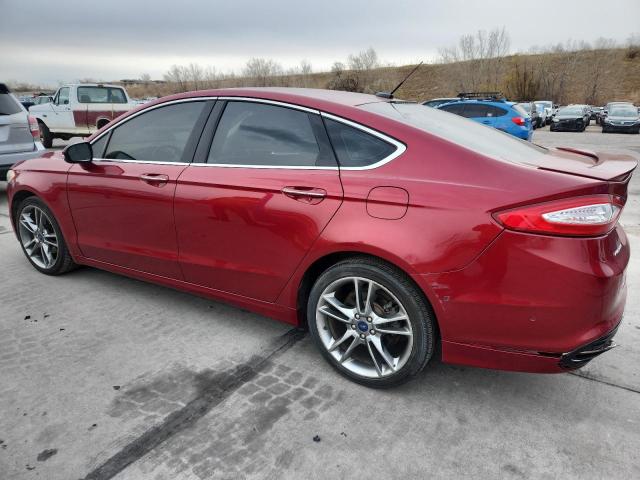 3FA6P0K92ER219749 - 2014 FORD FUSION TITANIUM RED photo 2