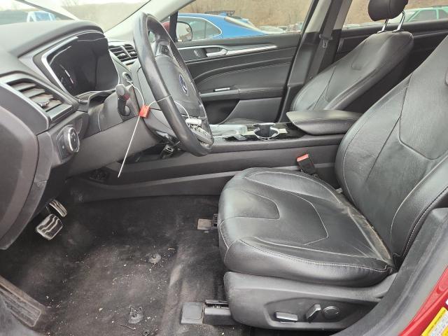 3FA6P0K92ER219749 - 2014 FORD FUSION TITANIUM RED photo 7