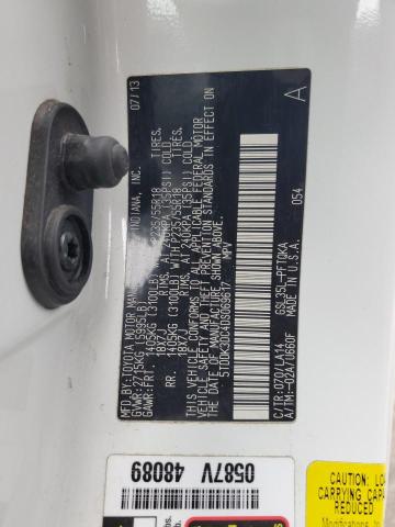 5TDDK3DC4DS069617 - 2013 TOYOTA SIENNA XLE თეთრი ფოტო 14