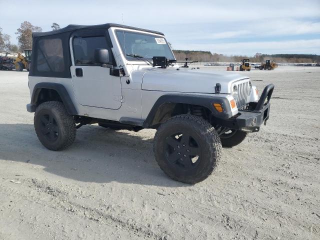 1J4FA39S55P353789 - 2005 JEEP WRANGLER X SILVER photo 4