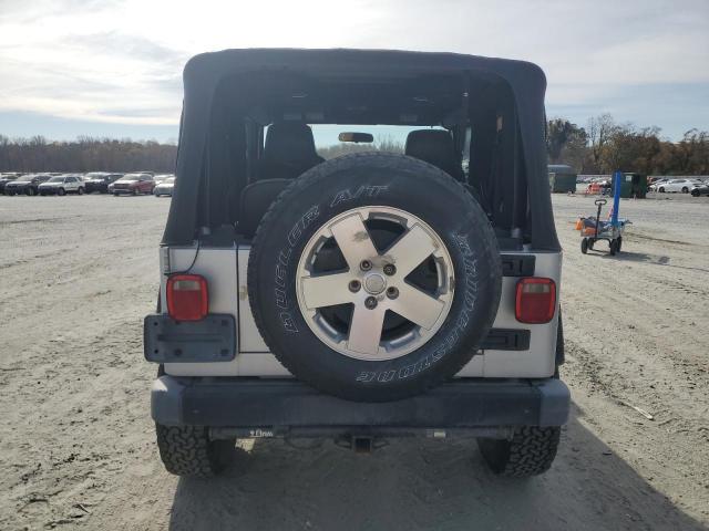1J4FA39S55P353789 - 2005 JEEP WRANGLER X SILVER photo 6