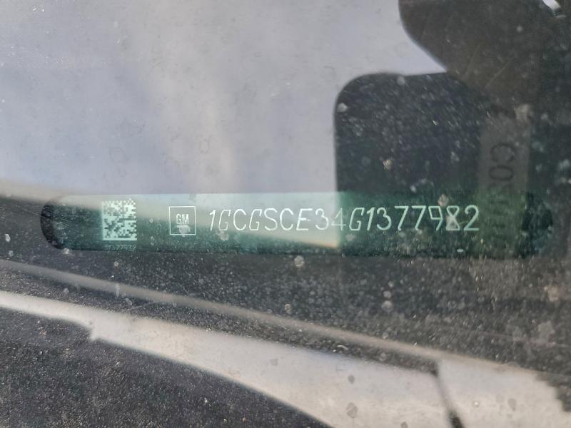 1GCGSCE34G1377982 - 2016 CHEVROLET COLORADO LT WHITE photo 12