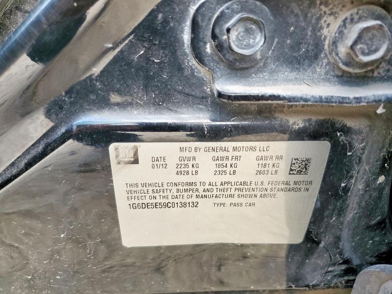 1G6DE5E59C0138132 - 2012 CADILLAC CTS LUXURY COLLECTION BLACK photo 12