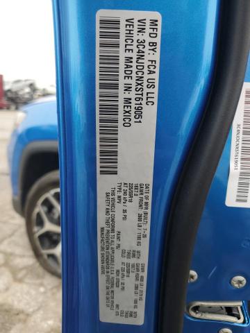 3C4NJDCNXST619051 - 2025 JEEP COMPASS LIMITED BLUE photo 13