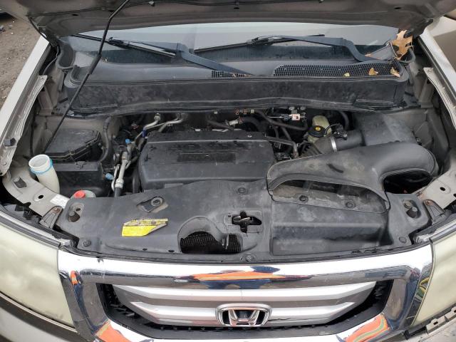 5FNYF48589B001193 - 2009 HONDA PILOT EXL GOLD photo 12