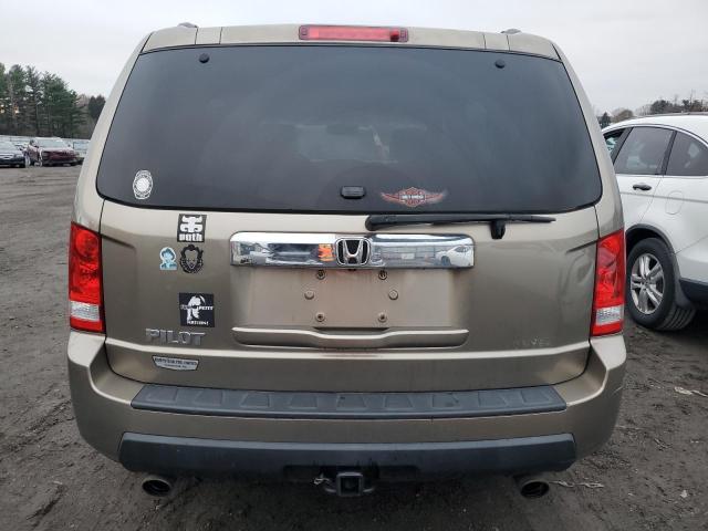 5FNYF48589B001193 - 2009 HONDA PILOT EXL GOLD photo 6