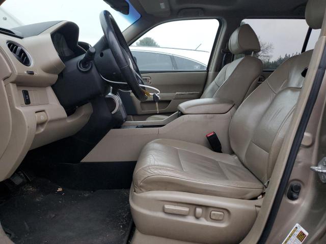 5FNYF48589B001193 - 2009 HONDA PILOT EXL GOLD photo 7
