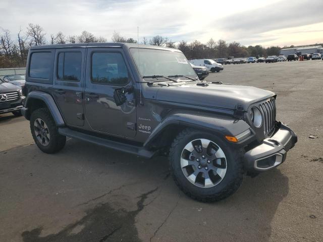 1C4HJXEG8JW166165 - 2018 JEEP WRANGLER U SAHARA Темно-сірий фото 4