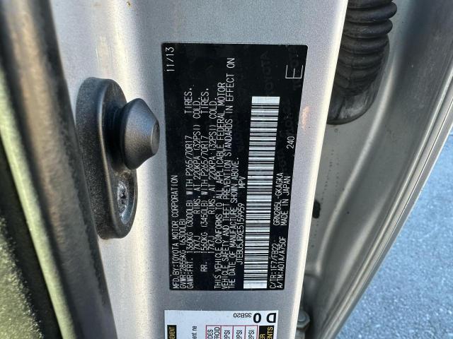 JTEBU5JRXE5159959 - 2014 TOYOTA 4RUNNER SR5 银色 照片 9