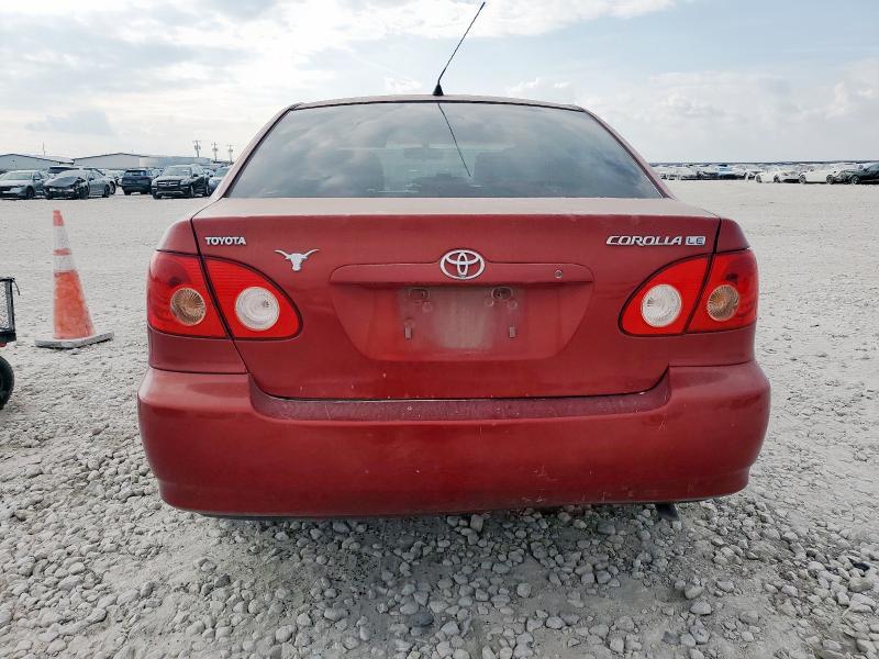 1NXBR32E76Z703424 - 2006 TOYOTA COROLLA CE RED photo 6