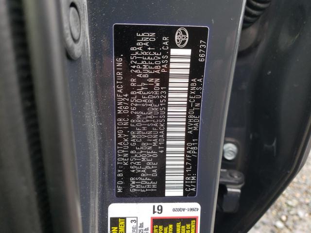 4T1DAACK5SU515231 - 2025 TOYOTA CAMRY XSE 灰色 照片 13