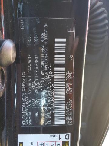 JTEBU5JR8F5230139 - 2015 TOYOTA 4RUNNER SR5/SR5 PREMIUM BLACK photo 14