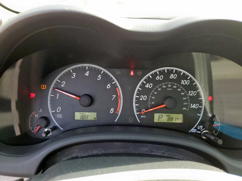 2T1BU4EE2BC638168 - 2011 TOYOTA COROLLA BASE Gris photo 9