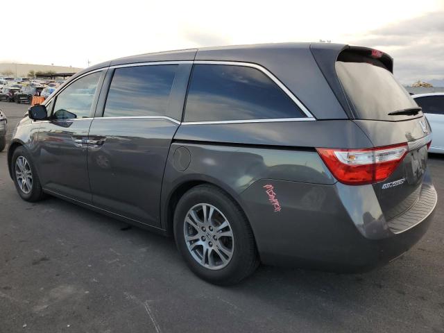 5FNRL5H65DB063607 - 2013 HONDA ODYSSEY EXL GRAY photo 2
