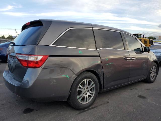 5FNRL5H65DB063607 - 2013 HONDA ODYSSEY EXL GRAY photo 3