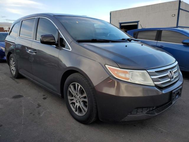 5FNRL5H65DB063607 - 2013 HONDA ODYSSEY EXL GRAY photo 4