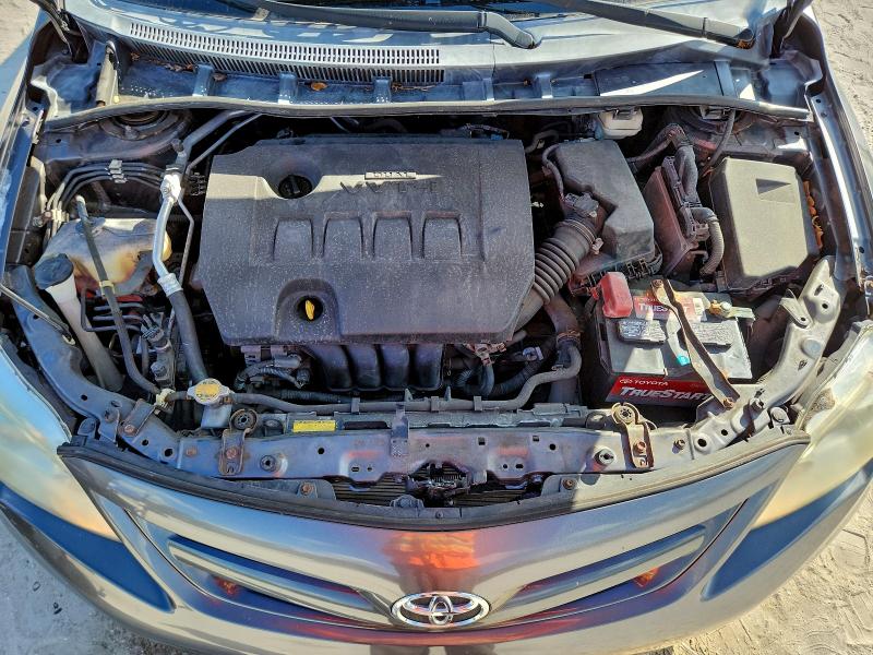 5YFBU4EE5CP007528 - 2012 TOYOTA COROLLA BASE GRAY photo 11