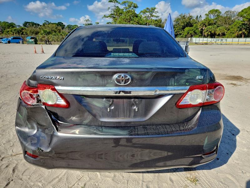 5YFBU4EE5CP007528 - 2012 TOYOTA COROLLA BASE GRAY photo 6