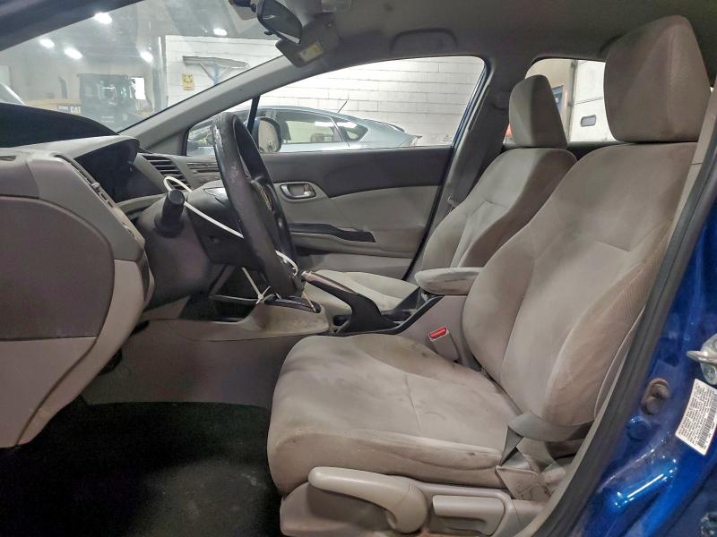 19XFB2F55CE031646 - 2012 HONDA CIVIC LX Կապույտ լուսանկար 7