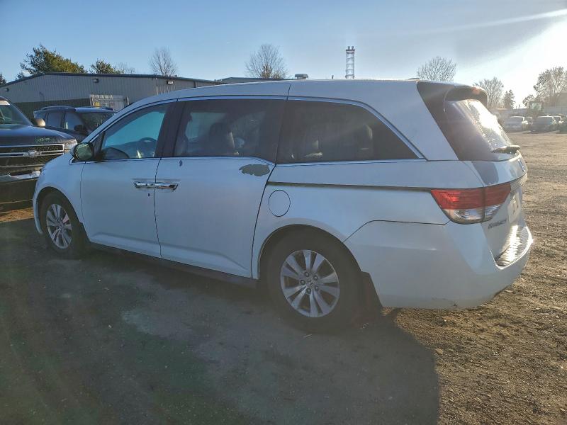 5FNRL5H66EB092230 - 2014 HONDA ODYSSEY EXL WHITE photo 2