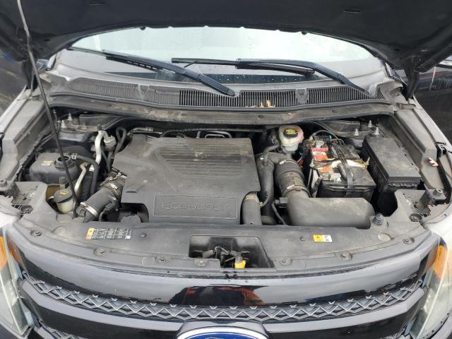 1FM5K8GT2FGB79698 - 2015 FORD EXPLORER SPORT შავი ფოტო 12