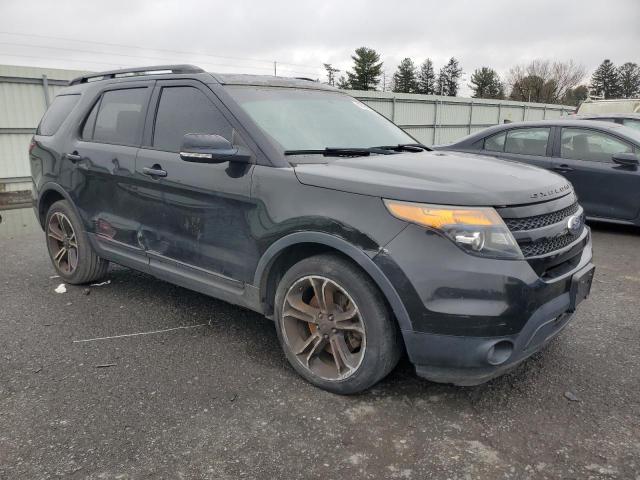 1FM5K8GT2FGB79698 - 2015 FORD EXPLORER SPORT შავი ფოტო 4