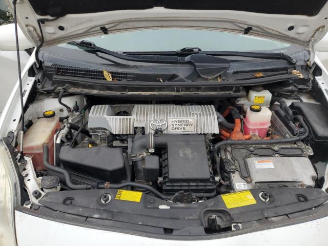 JTDKN3DUXC5396244 - 2012 TOYOTA PRIUS WHITE photo 11