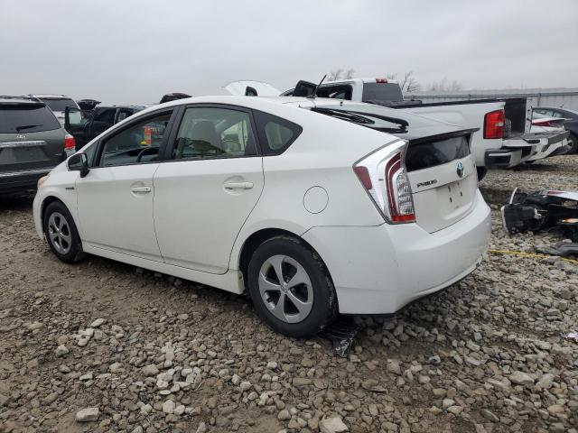 JTDKN3DUXC5396244 - 2012 TOYOTA PRIUS WHITE photo 2