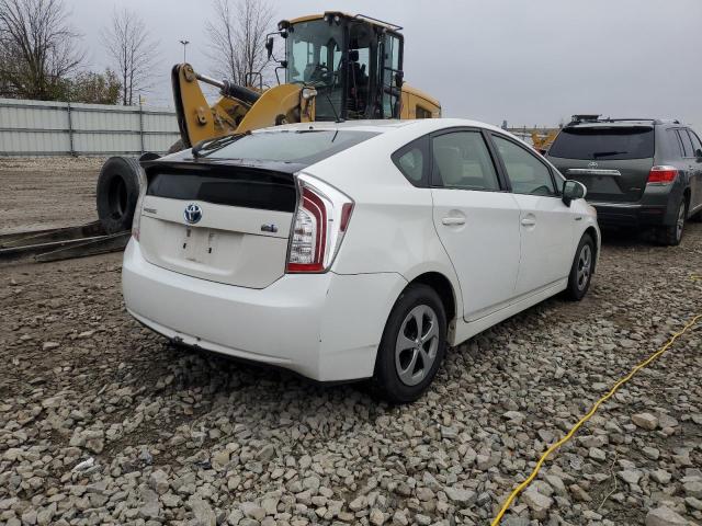 JTDKN3DUXC5396244 - 2012 TOYOTA PRIUS WHITE photo 3