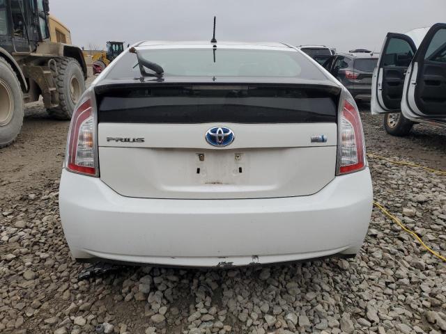 JTDKN3DUXC5396244 - 2012 TOYOTA PRIUS WHITE photo 6